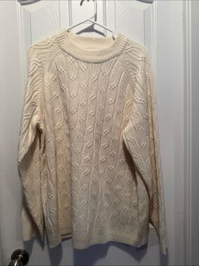 Joe Fresh Ivory Ribbed Knit Sweater
